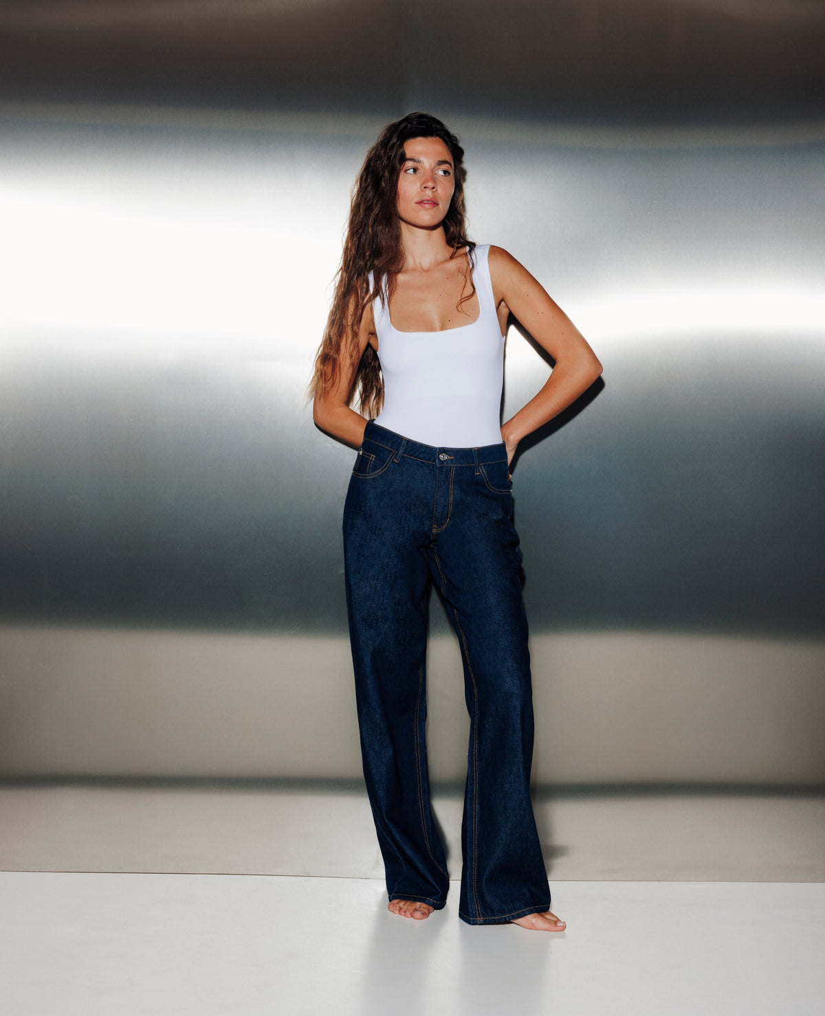 J71-1 / Jean wide taille haute