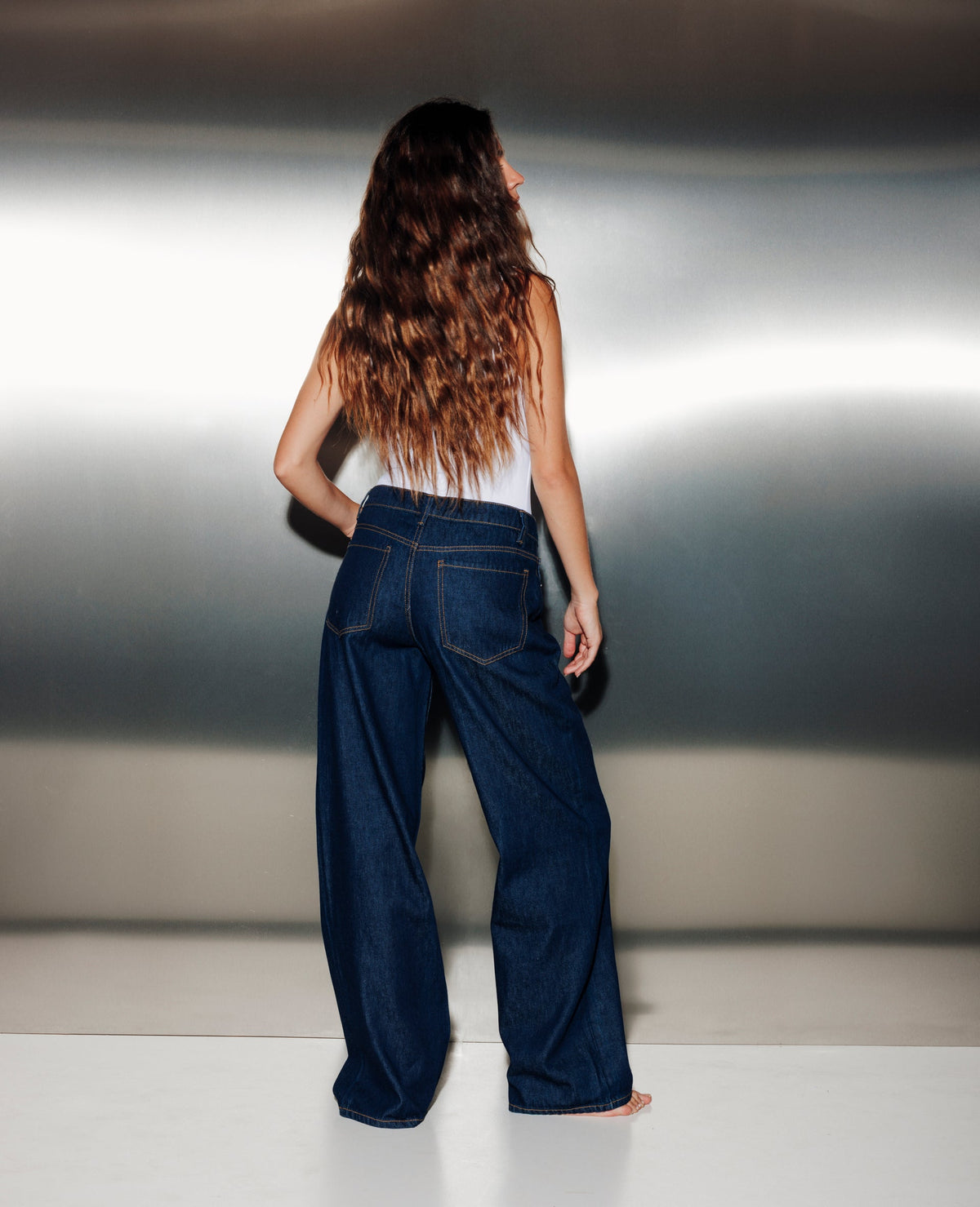 J71-1 / Jean wide taille haute