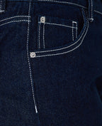 Jean droit avec ourlet