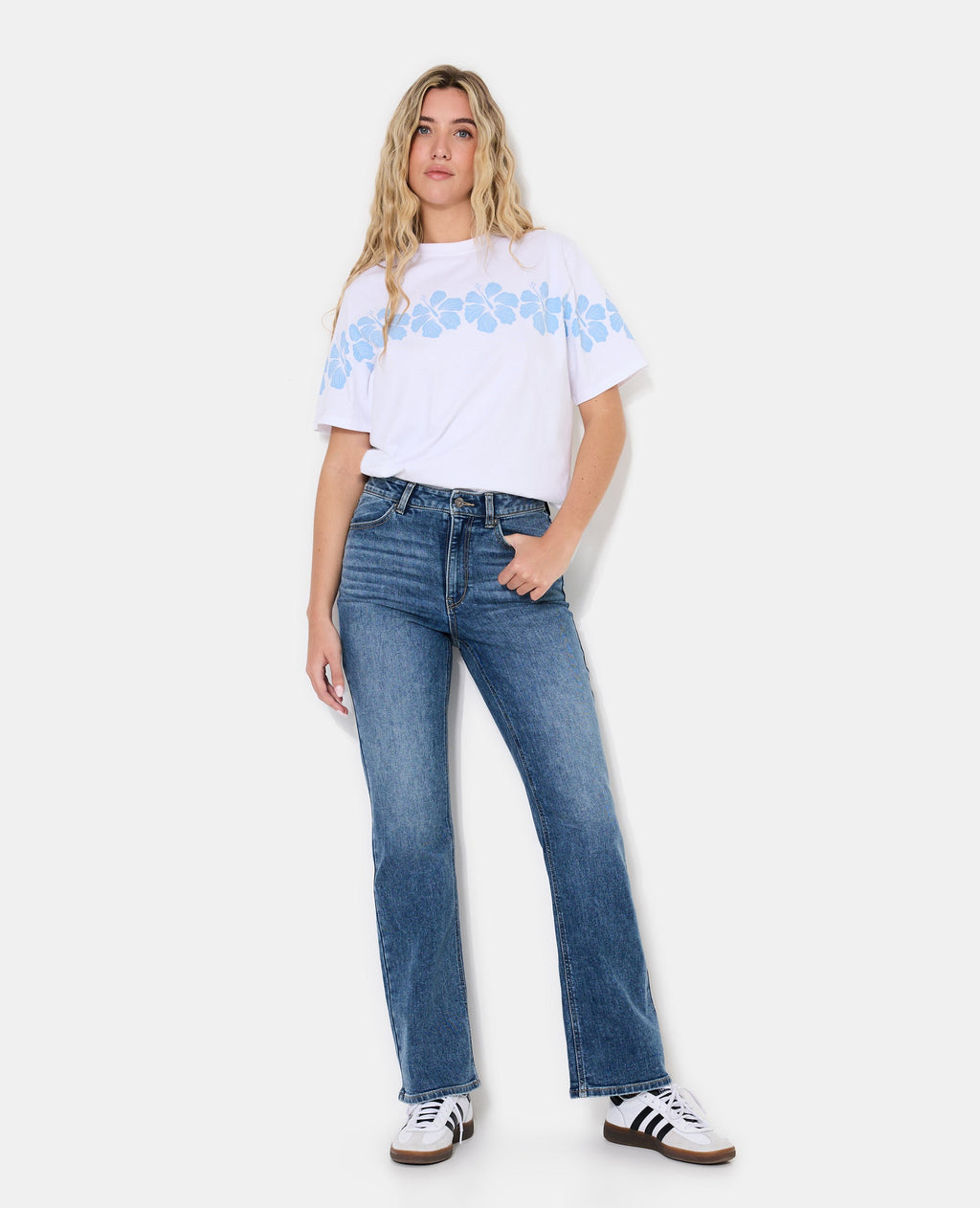 J74-1 / Jean flare taille haute