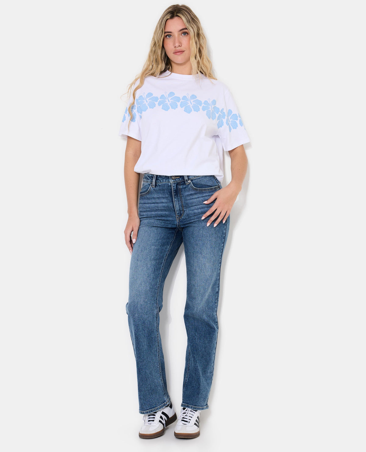 J74-1 / Jean flare taille haute