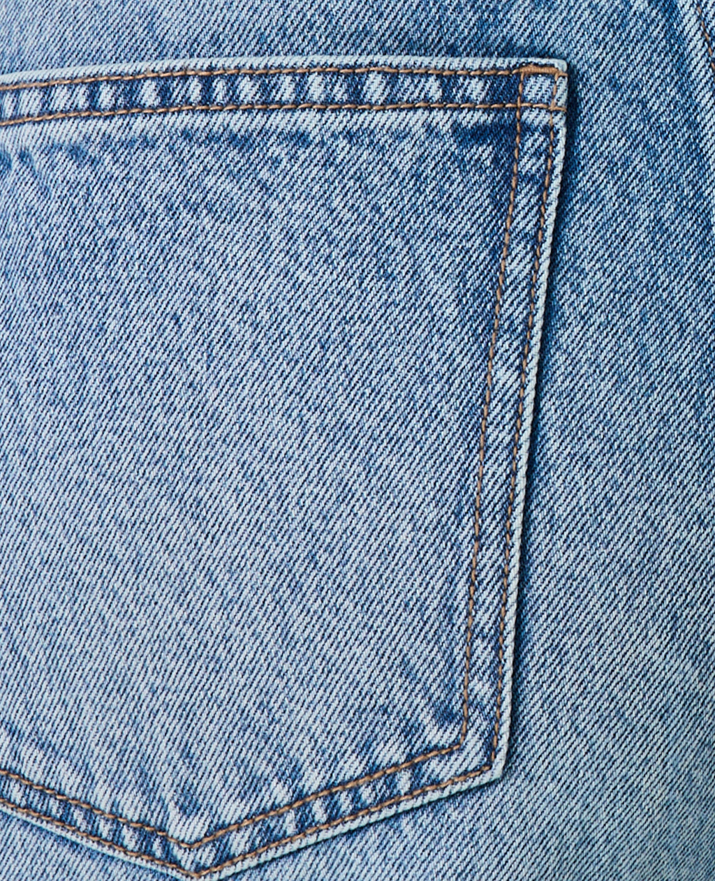 Jean barrel taille haute avec jeux de couture