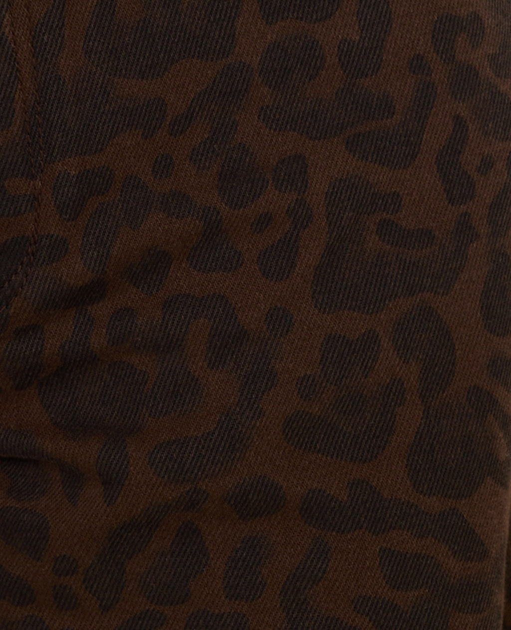 Jean wide taille medium motif léopard