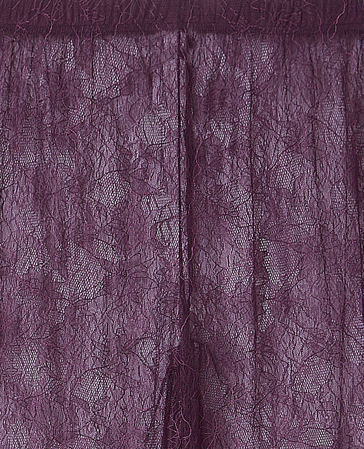 Pantalon flare en dentelle taille élastiquée