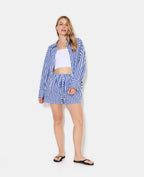 Short rayé avec strass