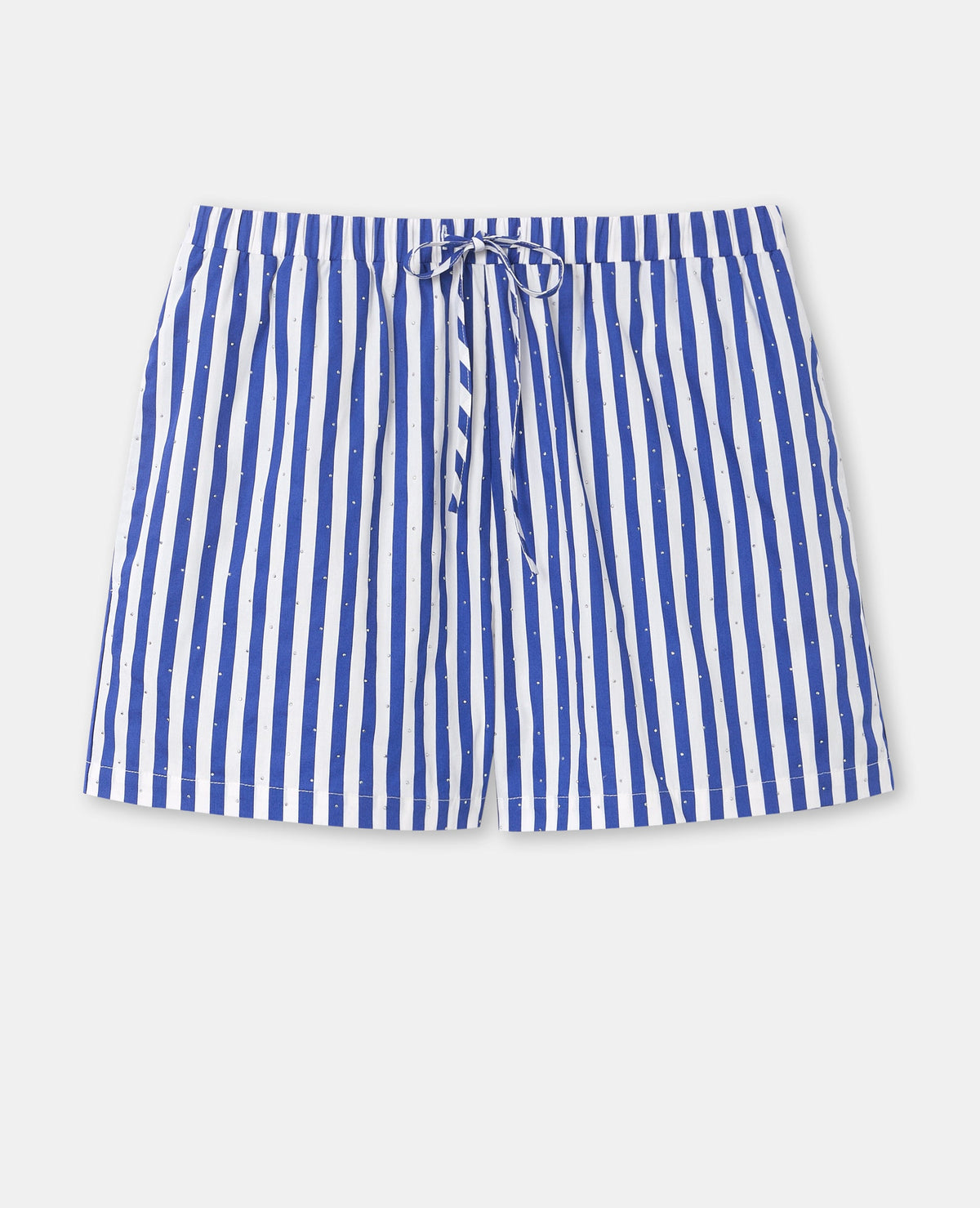 Short rayé avec strass