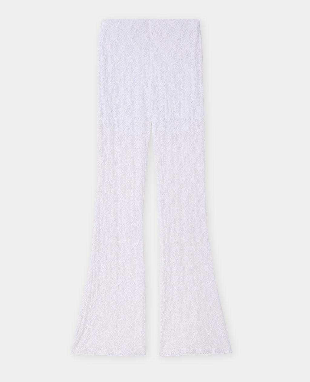 Pantalon flare en dentelle