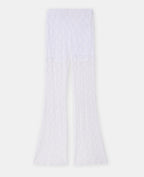 Pantalon flare en dentelle
