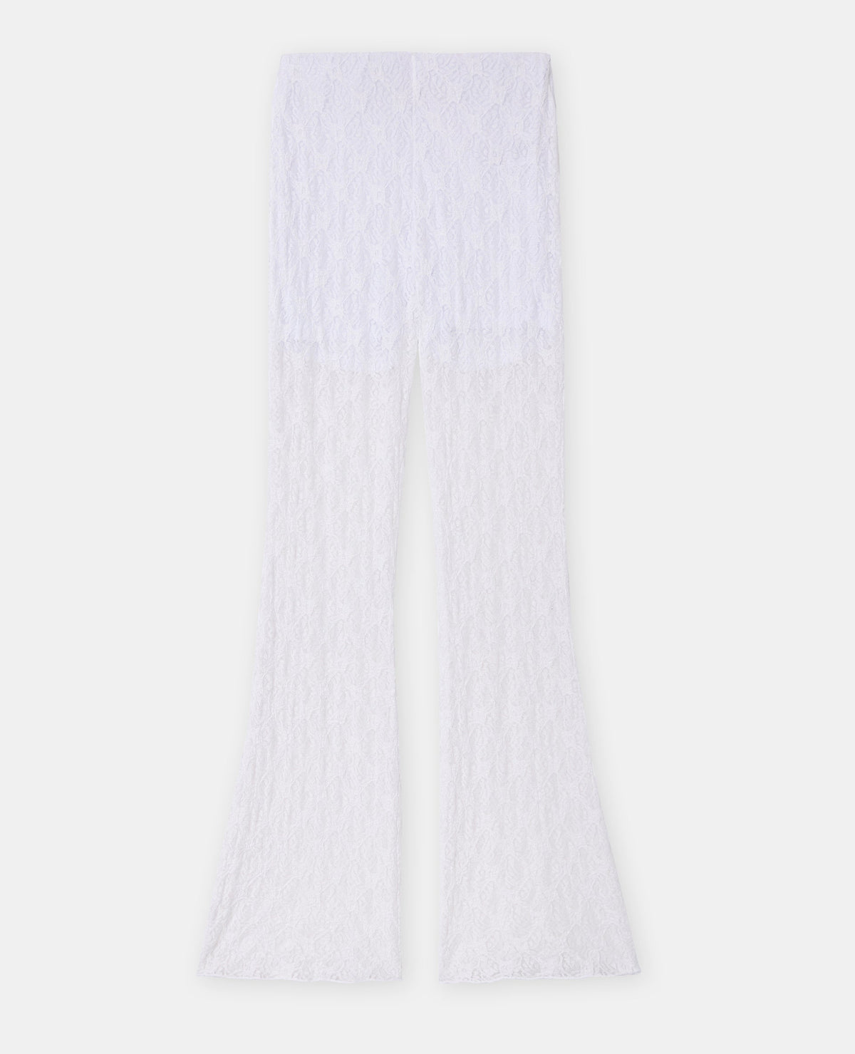 Pantalon flare en dentelle