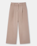 Pantalon large et droit avec pinces