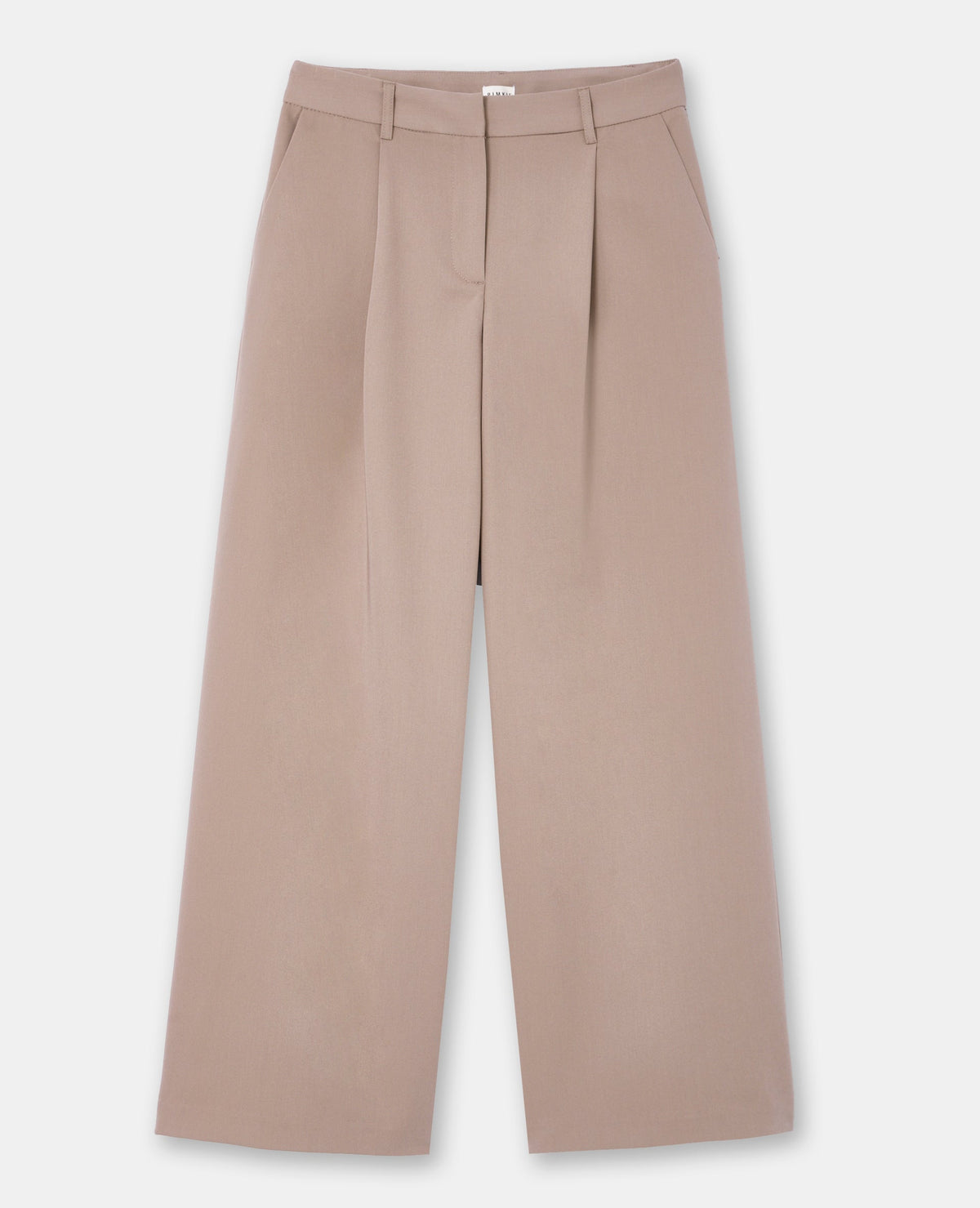 Pantalon large et droit avec pinces