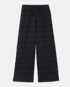 Pantalon droit et ample en tissu texturé