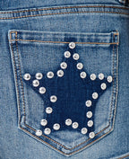 Mini-short en jean taille basse