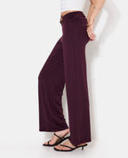 Pantalon droit en maille avec détail bijou et pierres