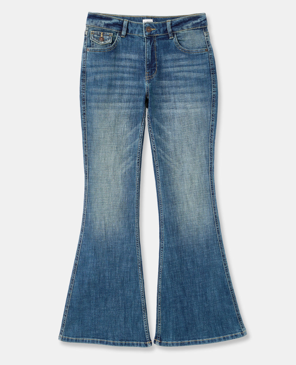 Jean flare taille basse