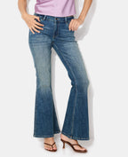 Jean flare taille basse
