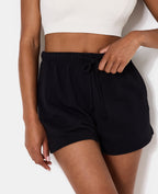 Short en molleton taille élastiquée
