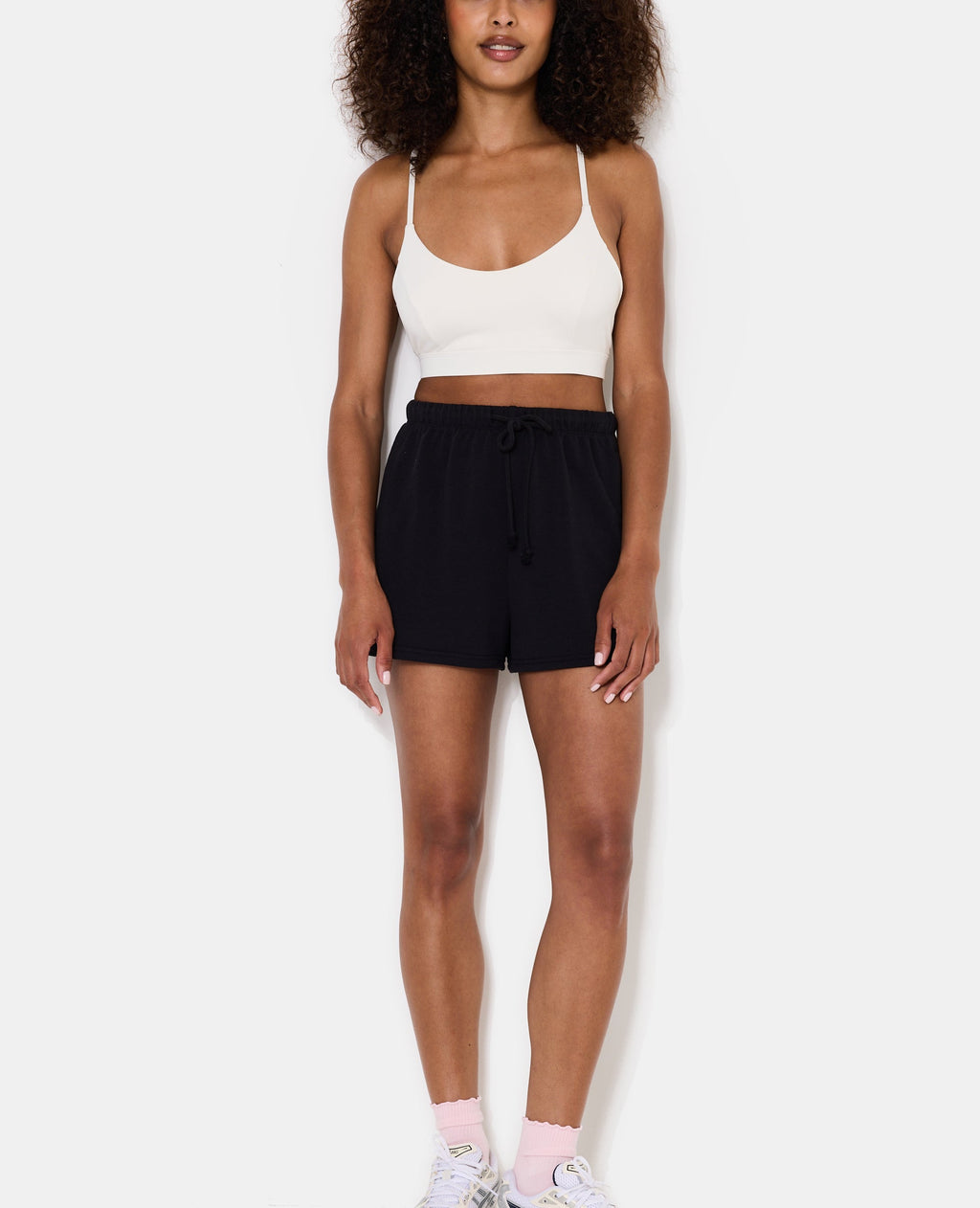 Short en molleton taille élastiquée