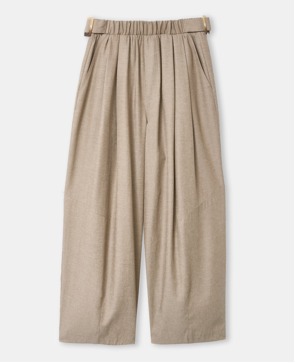 Pantalon barrel avec lin