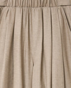 Pantalon barrel avec lin