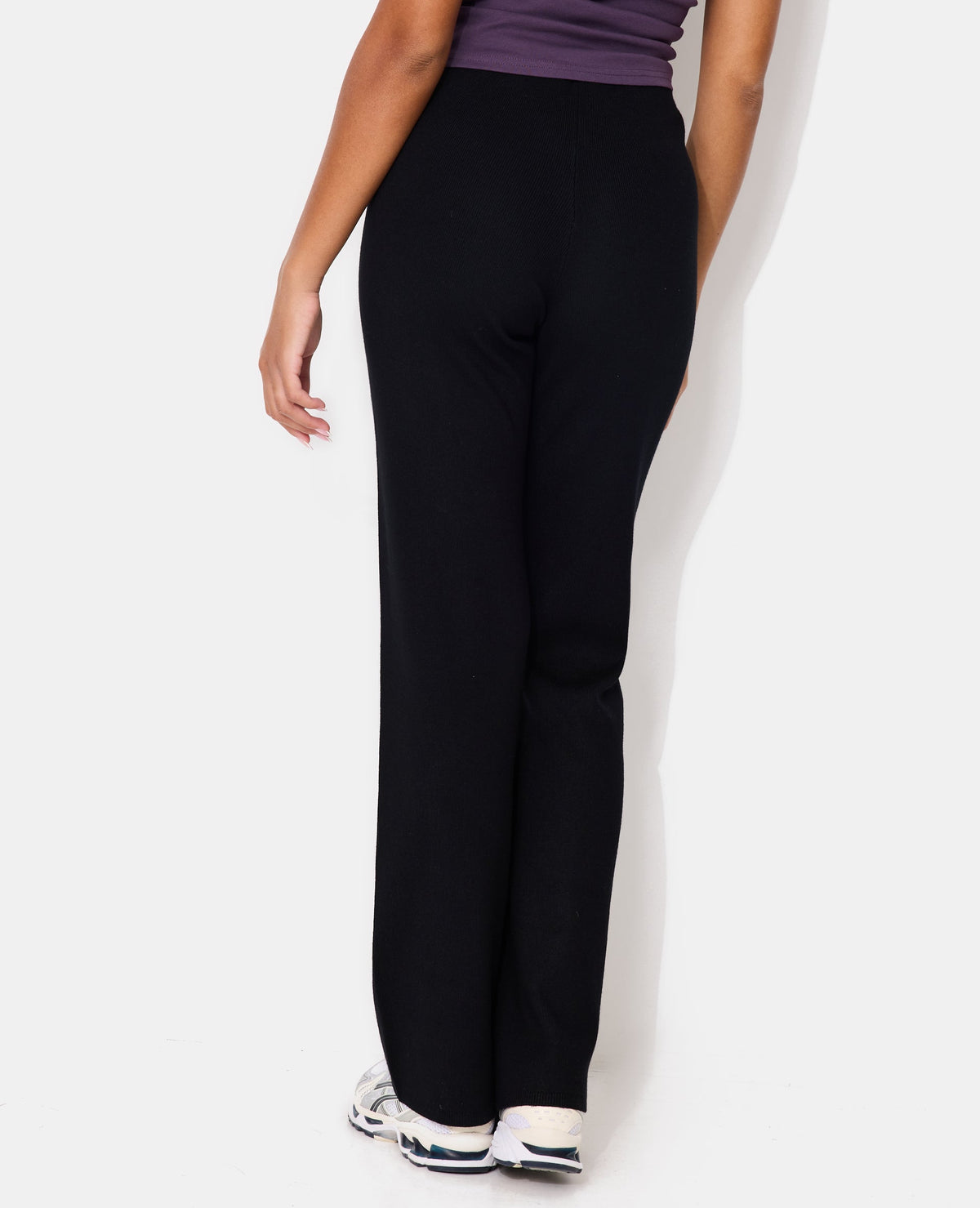Pantalon en maille avec lien coulissé