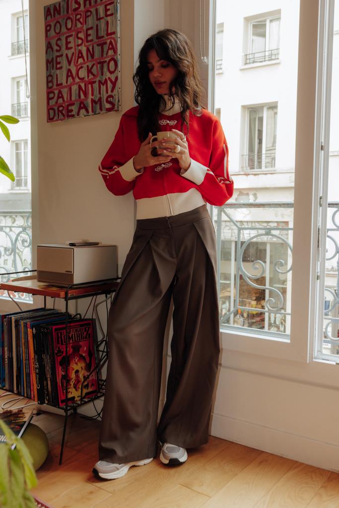 Pantalon city avec plis devant