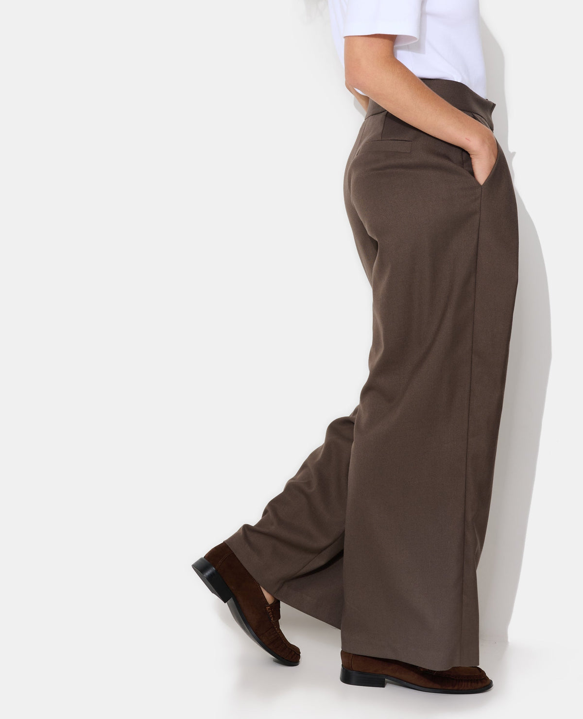 Pantalon city avec plis devant