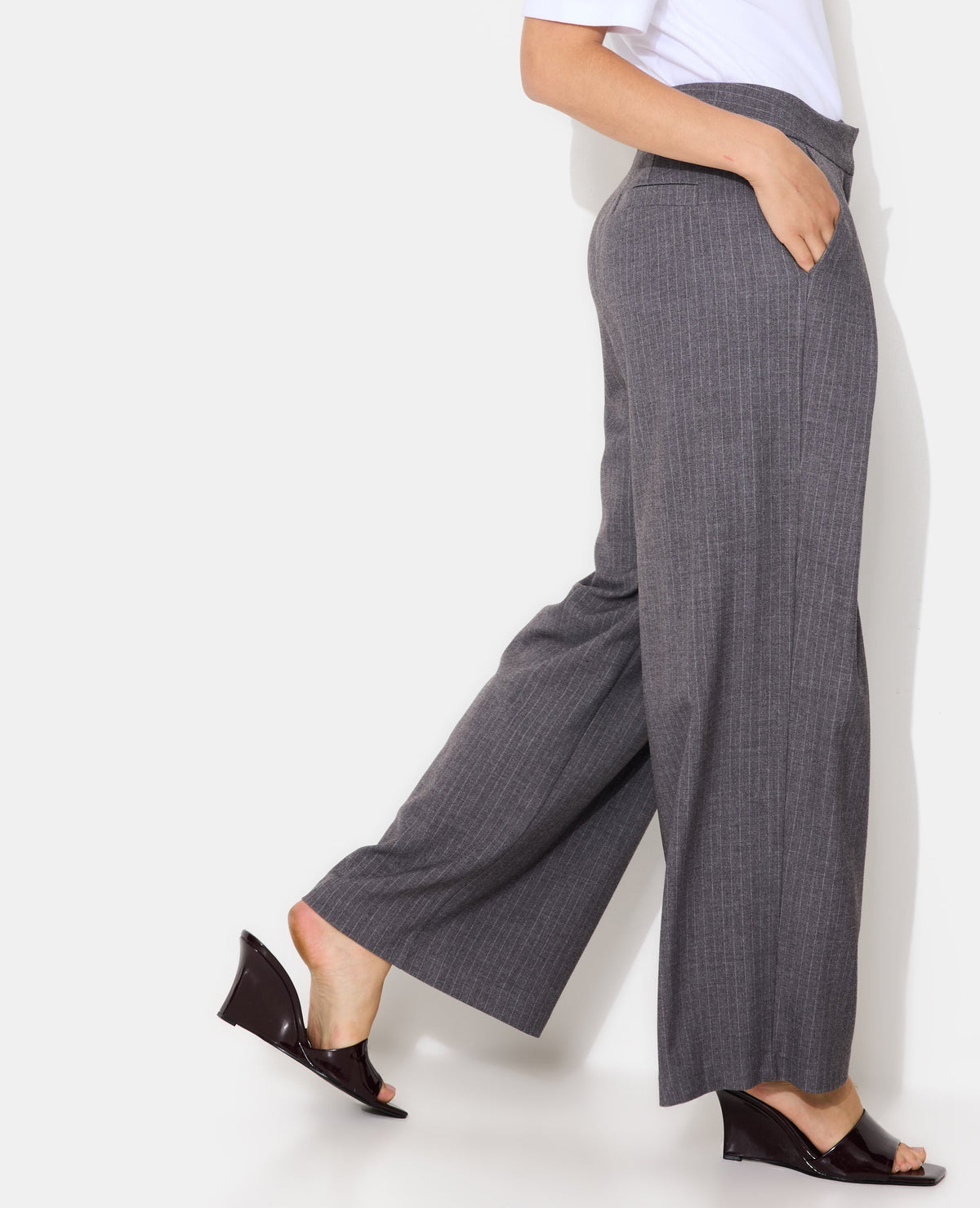 Pantalon city avec plis devant