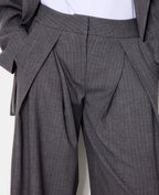 Pantalon city avec plis devant