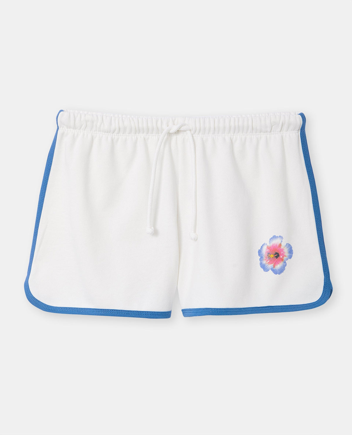 Short mini en molleton avec fleur