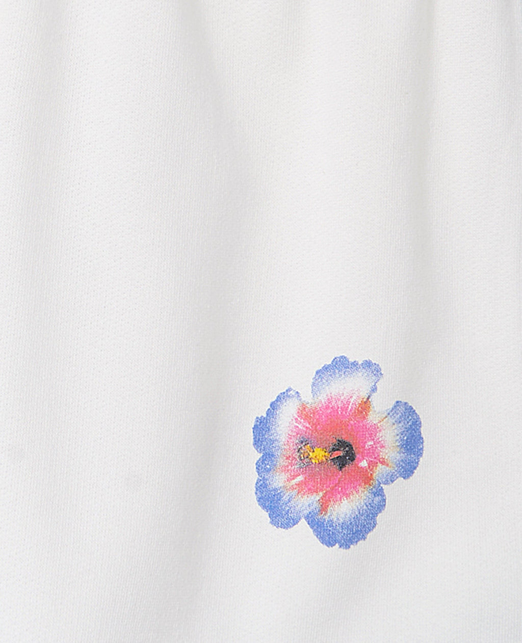 Short mini en molleton avec fleur