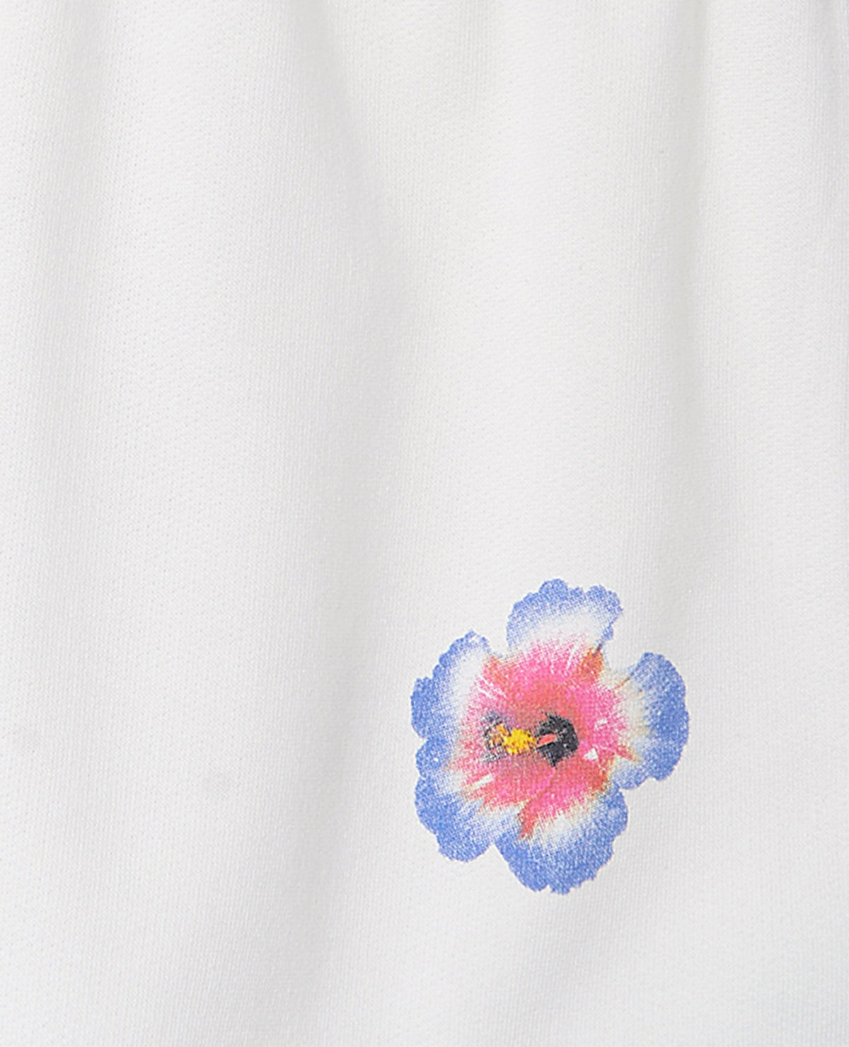 Short mini en molleton avec fleur
