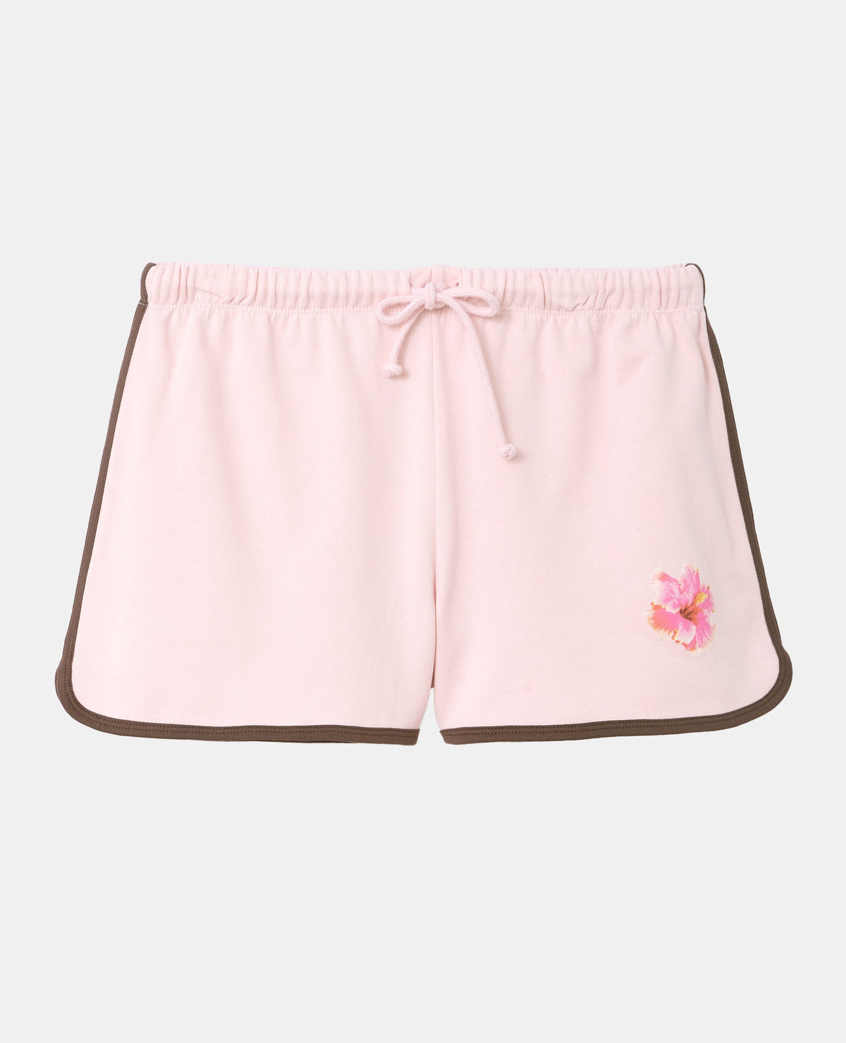 Short mini en molleton avec fleur