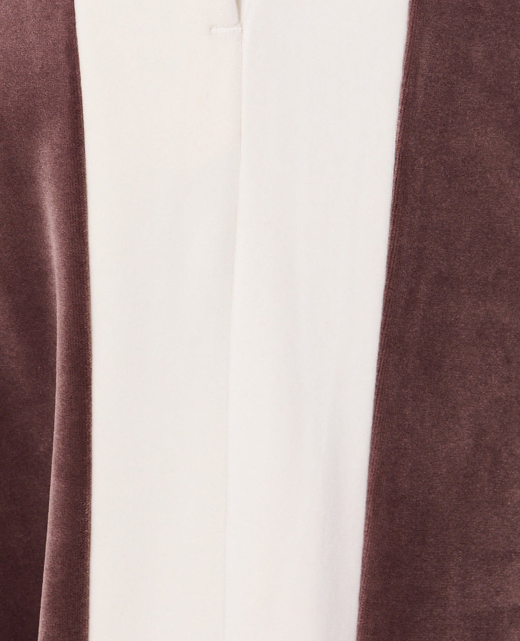 Pantalon de jogging droit en velours bicolore