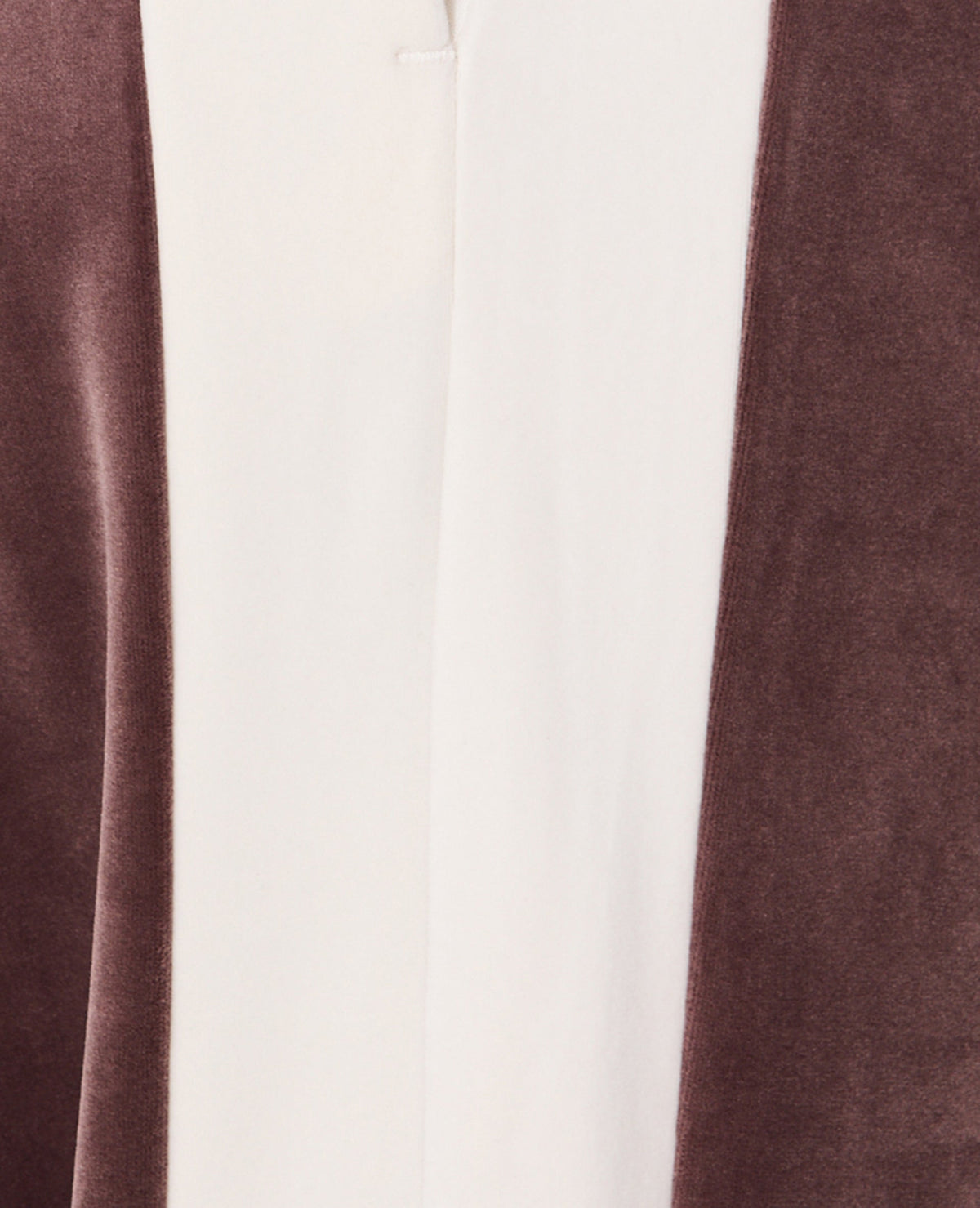Pantalon de jogging droit en velours bicolore