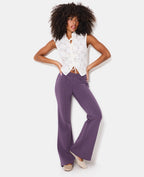 Pantalon de jogging flare avec pintucks