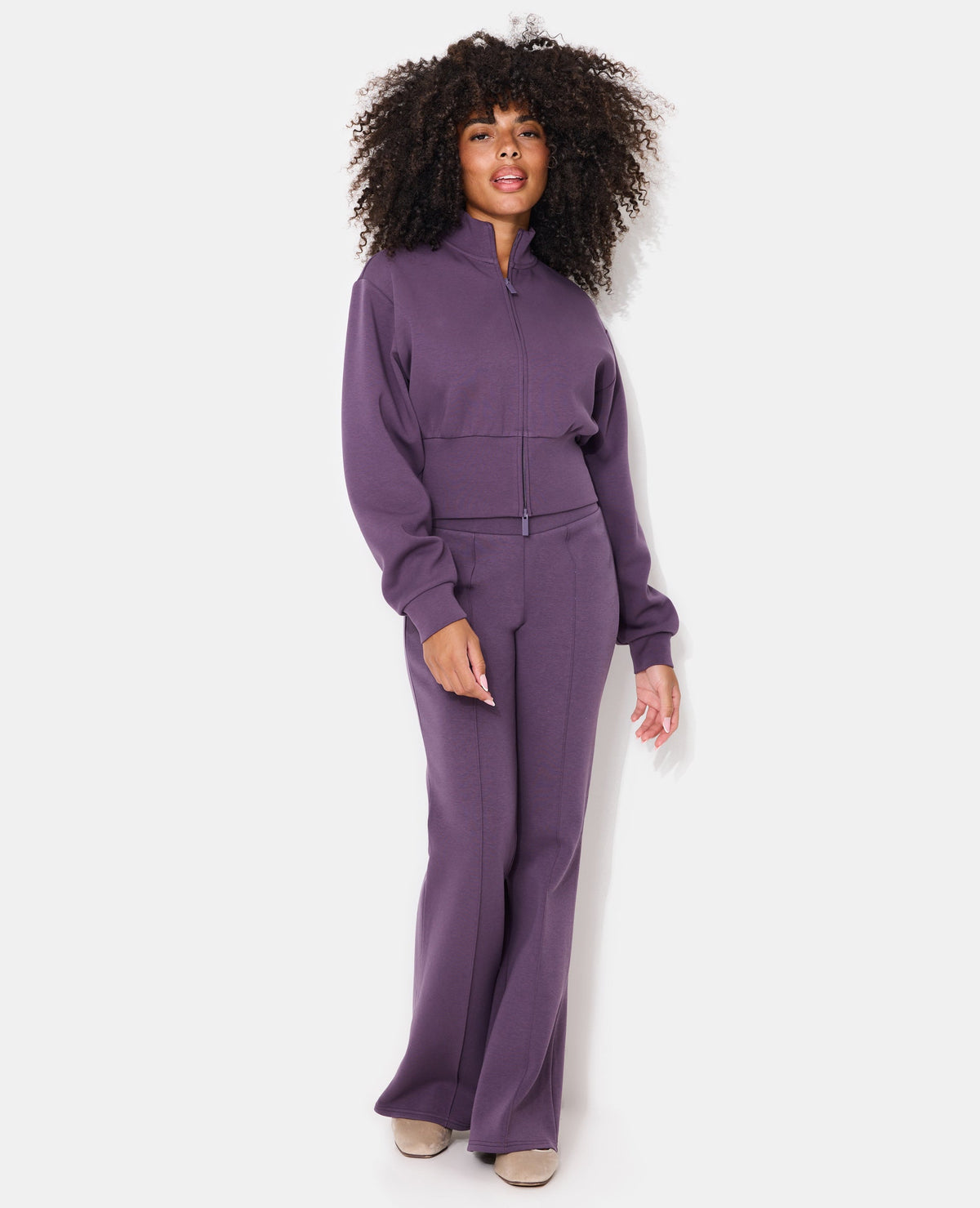 Pantalon de jogging flare avec pintucks