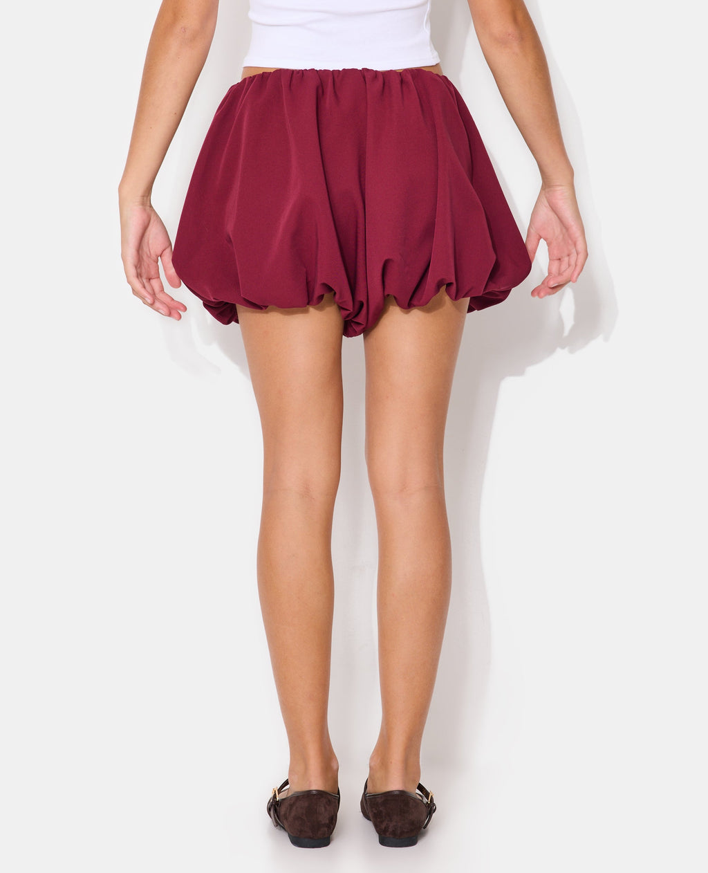 Short boule taille élastiquée