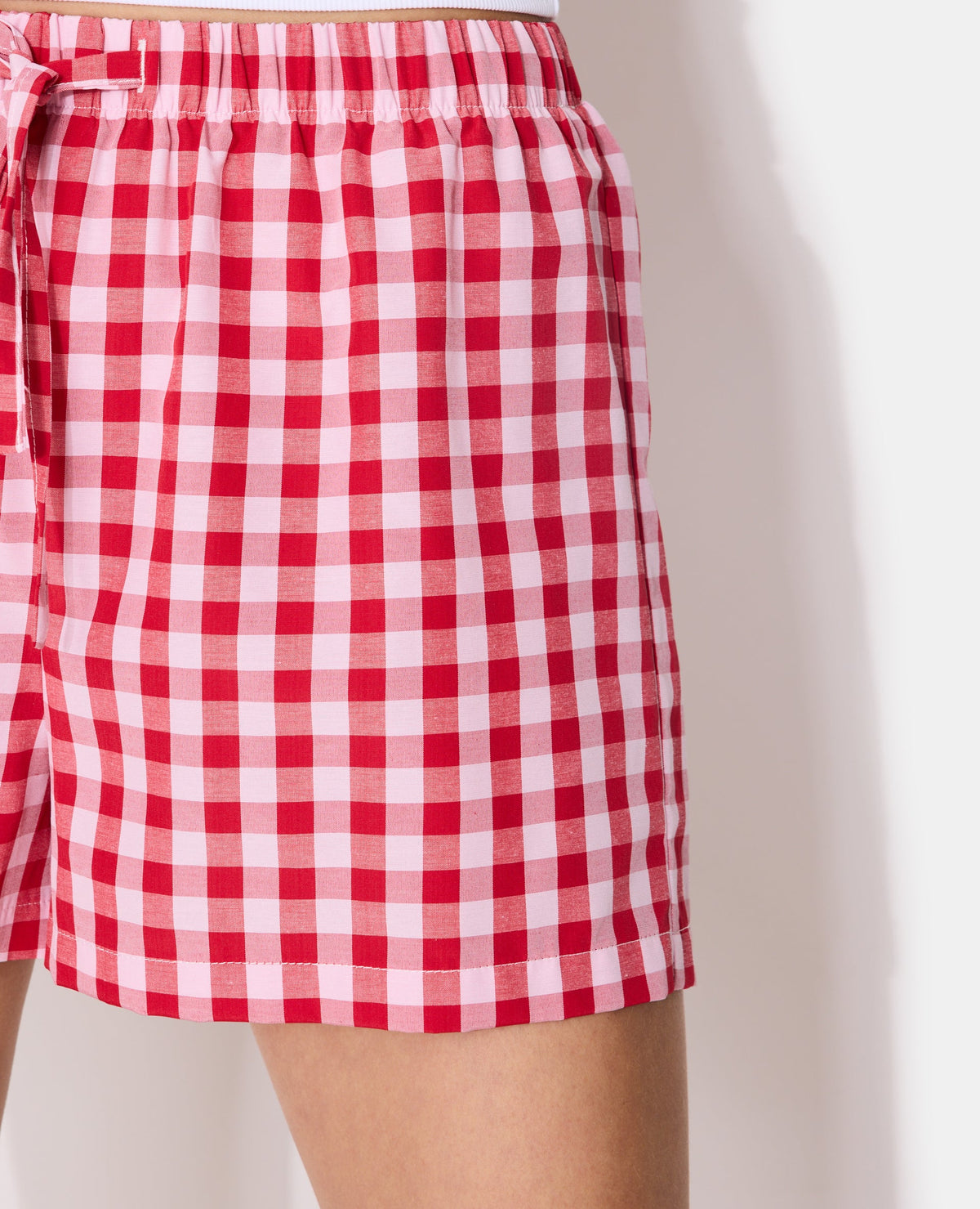 Short de pyjama motif vichy