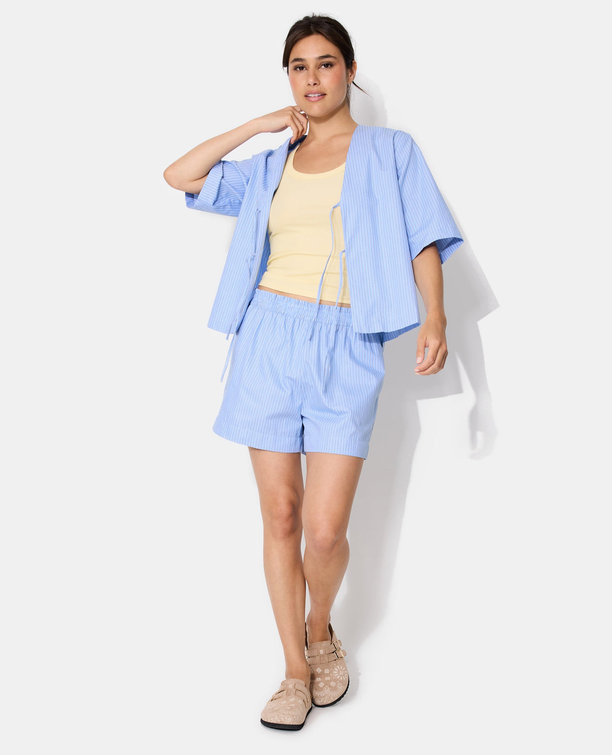 Short de pyjama rayé