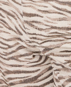 Jean wide motif zèbre avec ceinture décalée