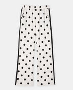 Pantalon de jogging à pois avec bandes contrastées