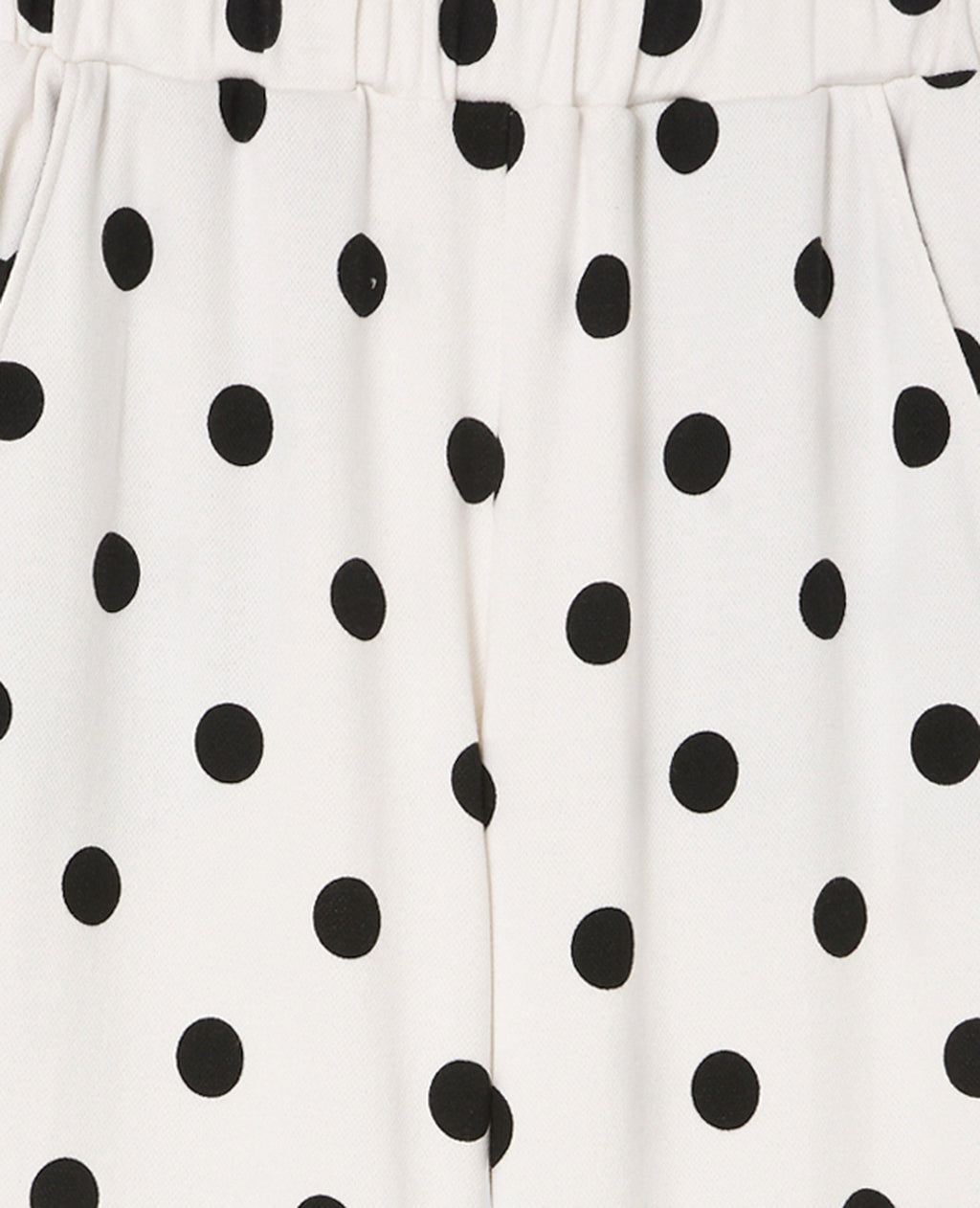 Pantalon de jogging à pois avec bandes contrastées