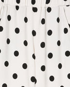 Pantalon de jogging à pois avec bandes contrastées