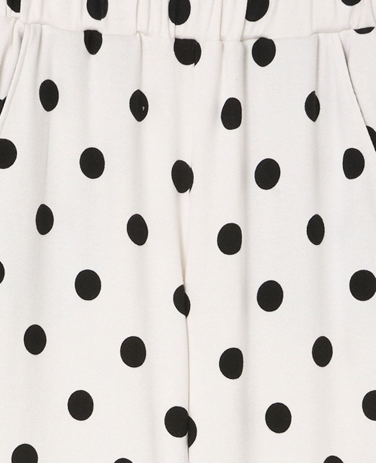 Pantalon de jogging à pois avec bandes contrastées