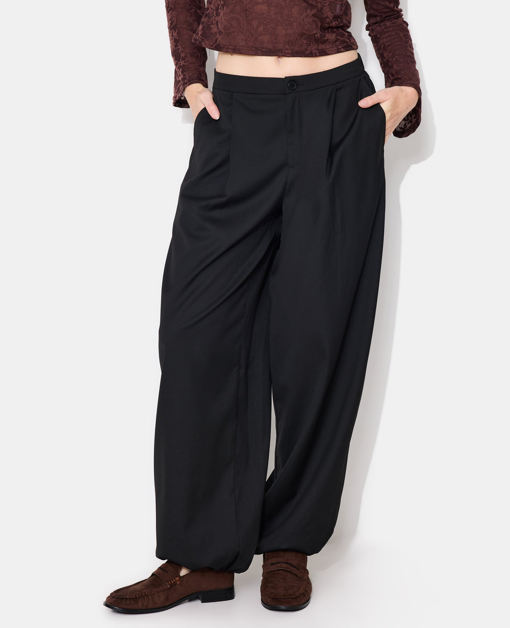 Pantalon bombacho bas élastiqués