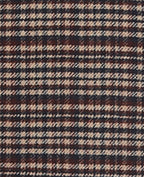 Manteau long avec laine motif carreaux