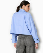 Trench court en toile