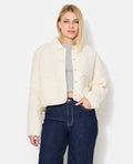 Blouson matelassé avec col et poches