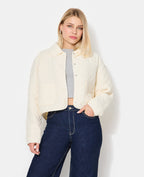 Blouson matelassé avec col et poches